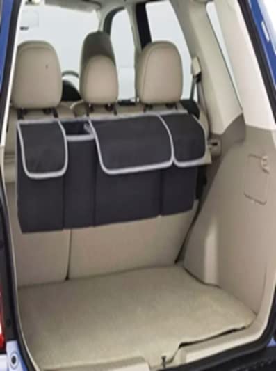 House of Quirk Trunk Storage Organizer Car Travel Storage Bag 4 Compartment Multi Pocket Car Trunk Organizer Car Holders for SUV,Truck,Auto,Minivan (Black, Oxford Fabric), Clothing