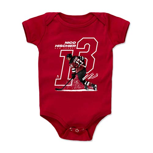 500 LEVEL Nico Hischier New Jersey Hockey Baby Infant One Piece Bodysuit (3-24 Months) - Nico Hischier Offset