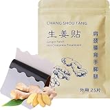 25PCS Ginger Patches Self-Heating Foot Pad Hot Compress Warm Paster for Shoulder, Neck, Hand, Back, Feet, Knee, 12 * 8cm, Natural Therapies, Ideal for Construction Worker，Elderly