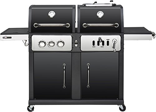 Preisvergleich Produktbild El Fuego Kombigrill Gas / Holzkohle Cheyenne, schwarz