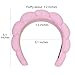 HFZRZFH 2 Pack Spa Headband for Washing Face, Cute Puffy Bubble Skincare Headband, Soft Terry Cloth Makeup Hair Band for Women Getting Ready Routine