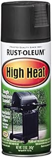 Rust-Oleum 7778830 High Heat Spray Paint, 12 Ounce, Bar-B-Que Black, 12 Fl Oz