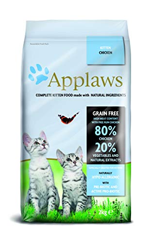 Applaws Comida seca para gatos, pollo/gatito, 2 kg