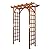 SCENDOR 82.6" High x 63.4'' Wide Wooden Garden Arbor, Trellis Plants Support with Enduring Wood Use, Pergola for Garden Backyard, Lawn for Outdoor Garden Climbing Plants Wedding Arches Ceremony