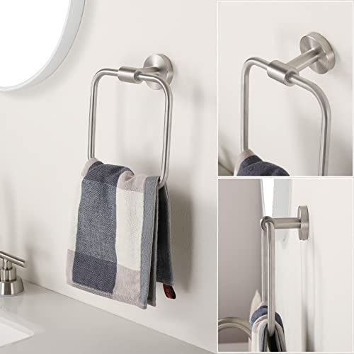 Kes Toilet Paper Holder & Towel Ring Bathroom Hardware Set 2-Piece Wall Mount, Sus304 Stainless Steel Brushed Finish, La2012-2 #TOP4
