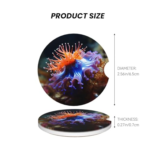 2 Posavasos de Cerámica para Portavasos de Auto miniatura 3