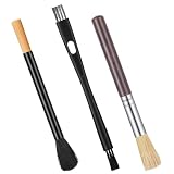 YBEATY 3PCS Coffee Grinder Cleaning Brush Set Espresso Machine Brush Cleaner Tool Espresso Brushes Accessories Cleaner Barista Brushes Machine Cleaning for Barista Home Kitchen Bean Grain Coffee