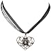 Edelweiss Flower Heart Shaped Bavarian Necklace for Dirndl
