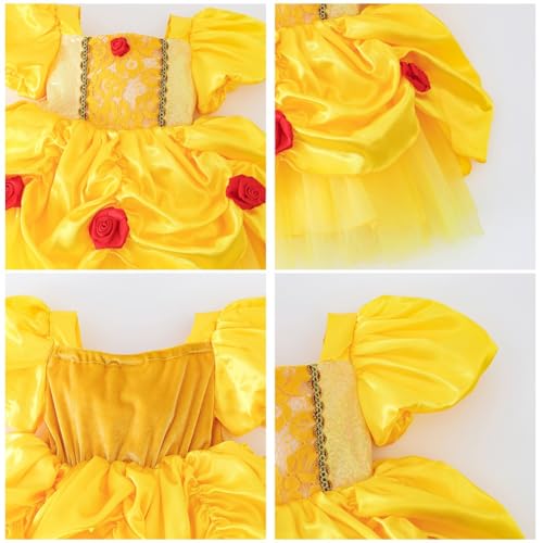 Disfraz princesa para niña pequeña vestido de fiesta miniatura 3
