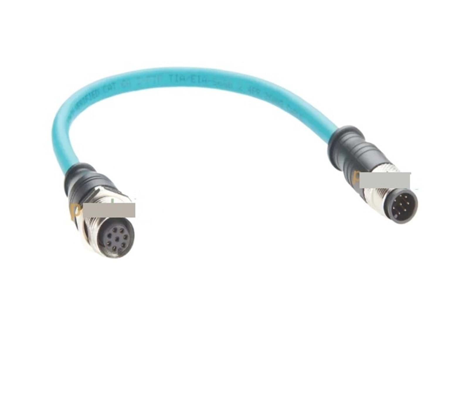Cable conector M12 macho a hembra PCM-HD-0203 de 8 pines con código A 2