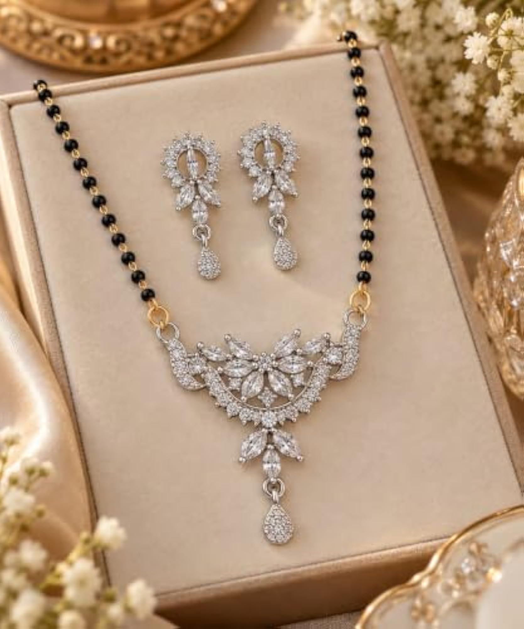 Women's Elegant Gold Plated Mangalsutra