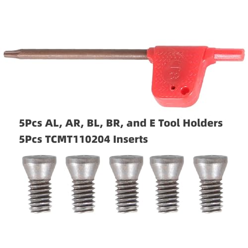 Herramientas para Torno con Insertos de Carburo 5 Piezas miniatura 4