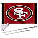 San Francisco 49ers Flag Pole and Bracket Kit