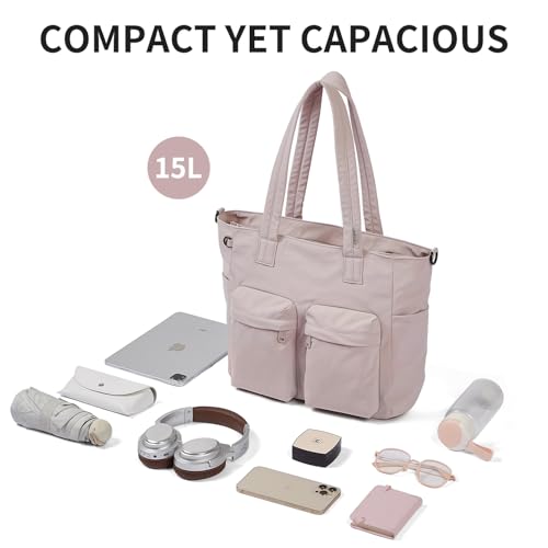 Bolso Tote para mujer resistente al agua con múltiples bolsillos miniatura 6