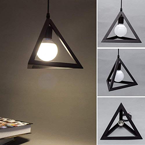 Éclairage de Base E27 Suspension Luminaire Triangle Style Vintage