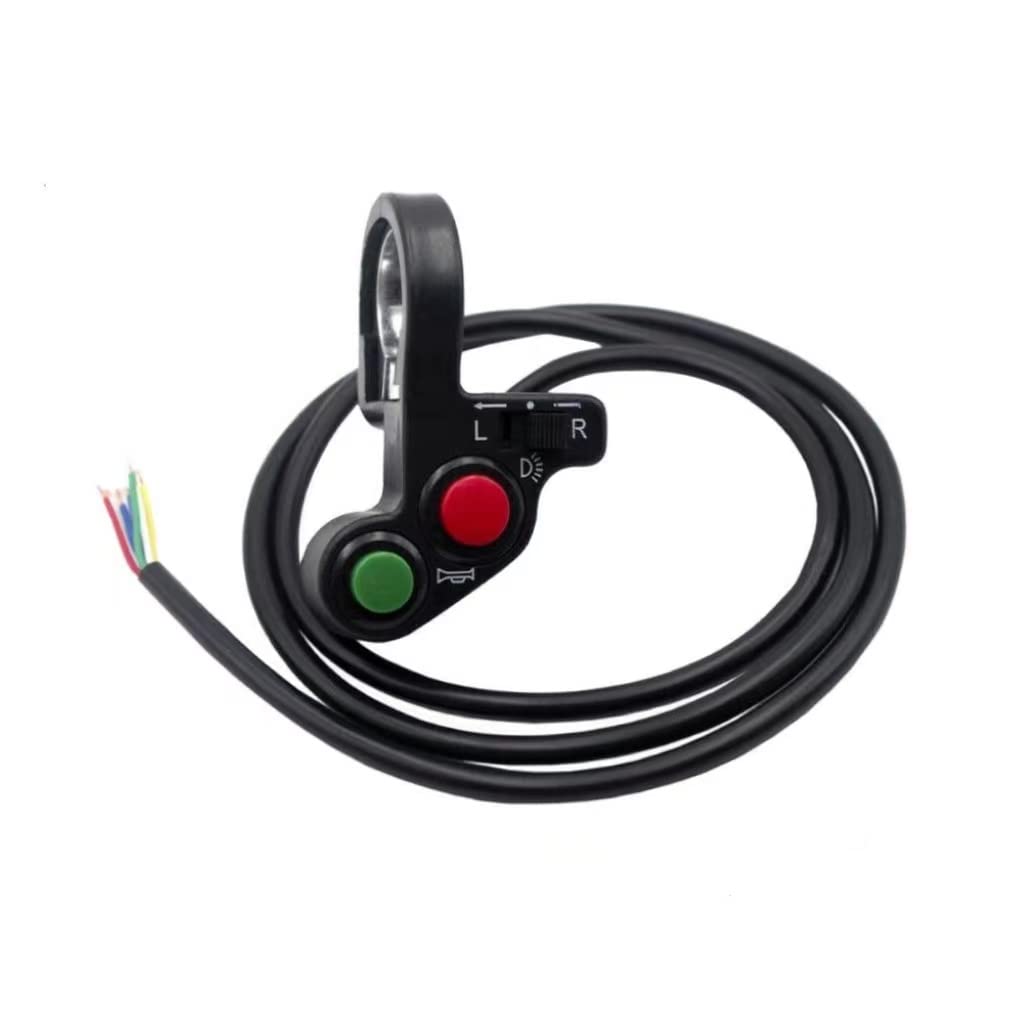 Universal Motorcycle 7/8" Multi-Function Turn Signal On Off Light Switch Flasher Horn Set for Honda Yamaha Motorcycle ATV Offroad