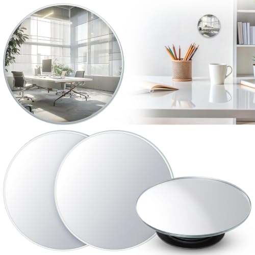 FNANJWQ 3.15 in Clip On Computer Monitor Mirror, Convex Acrylic Mirror