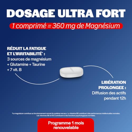 Forté Pharma Complément alimentaire stress Magnésium Ultra Fort 360mg 30 cp – vue 3
