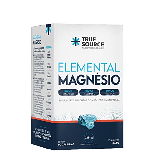 Magnesio Elemental 725MG - 60 CAPS - TRUE SOURCE