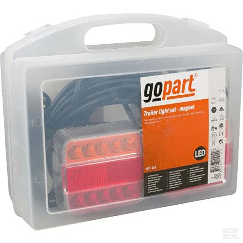 Kit de feux de remorque LED magnétiques avec câble de 12 m