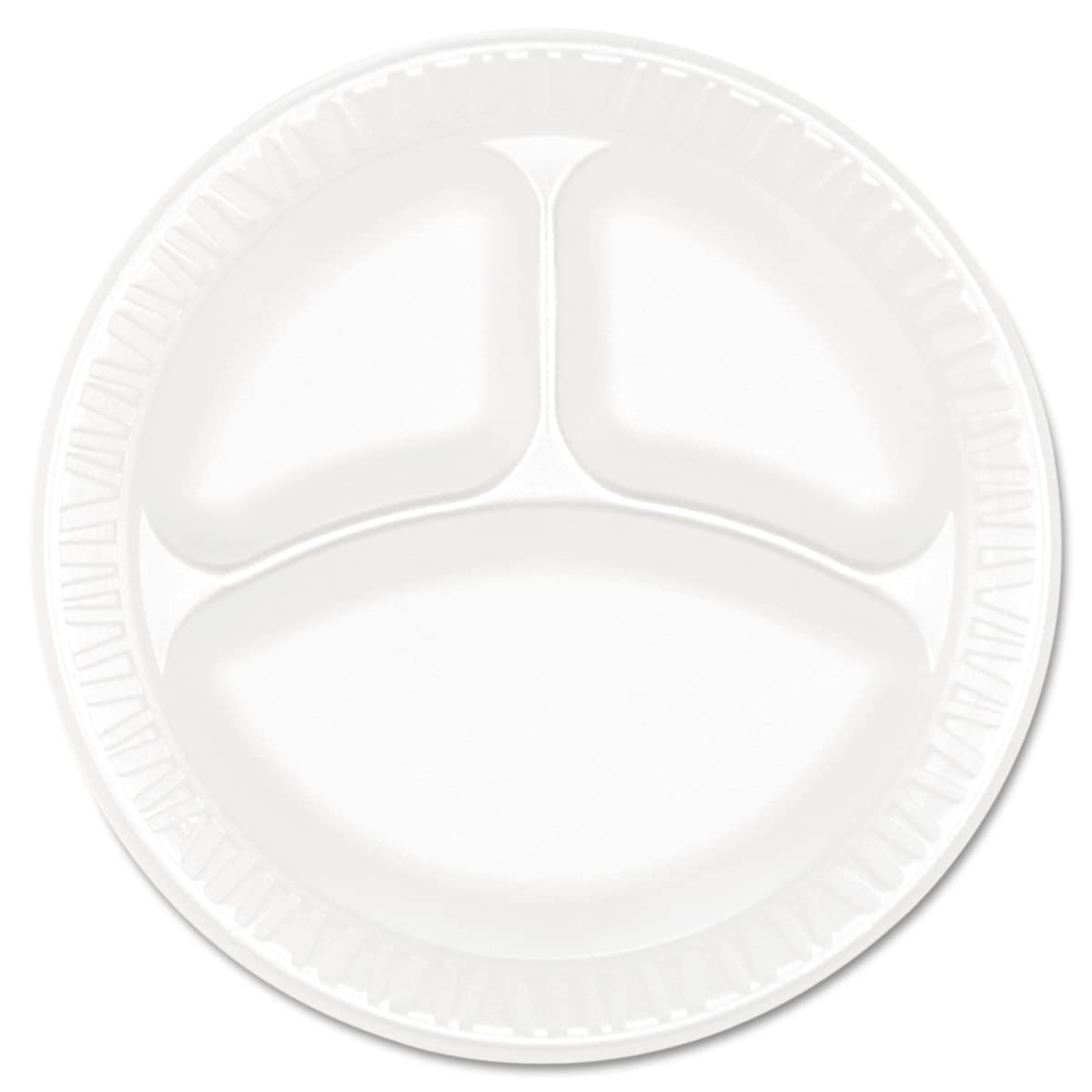 Amazon.com: DART Concorde Foam Plate, 3-Compartment Plate, 9