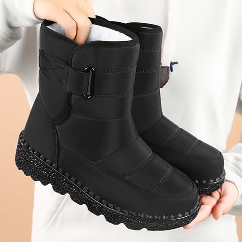 Winter Men's Waterproof Snow Boots Women's Fur Lining Warm Ankle Boots Lightweight Anti-slip Walking Cotton Shoes Shoes Coldproof High Top Sneakers4