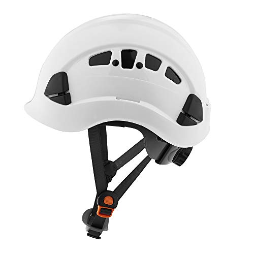 Jackson Safety Ch-400V Hard Hat, Industrial"Climbing" Style, 6-Pt.suspension, Vented, White, 20920 #TOP7
