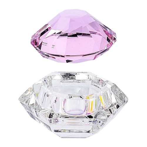 Vaso de cristal para lavado de pinceles de uñas miniatura 1