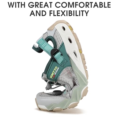 HUMTTO Women's Amphibious Water Shoes - Closed Toe Hiking Sandals Summer Outdoor Water Sandal Non-Slip River Shoes Quick Drying Aqua Shoe3