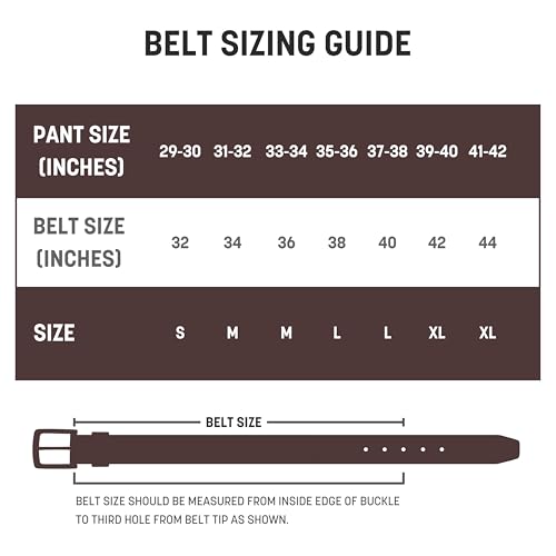 Wrangler Men's Pebble Leather Belt, 38mm Casual Casual Waist Belt for Jeans, Gift for Men3