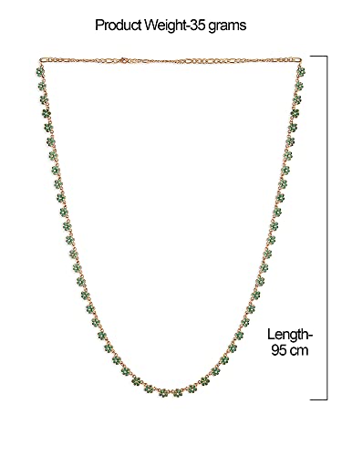 Women's Enamel Tiny Flowers Contemporary Kamarbandh