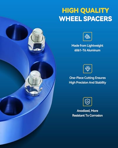 Image of PHILTOP 6x5.5 Lug-Centric Wheel Spacers 2 inch for GMC Sierra 1500