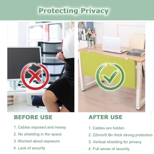 Divisore insonorizzato per la privacy, 94 cm, divisorio per ufficio e studenti, separatore per postazioni di lavoro per migliorare la concentrazione e la riservatezza negli spazi condivisi