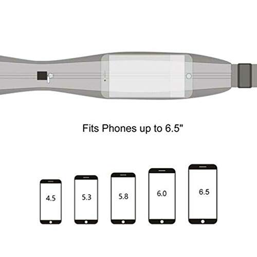 Cinto de corrida MAMaiuh – Bolso duplo Bolso para telefone, bolsa esportiva de cintura, viagem, poch