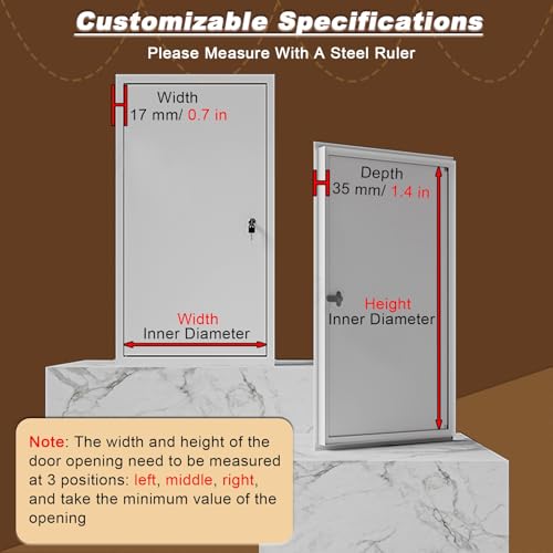 Puerta de inspección duradera con panel personalizable para instalaciones 5