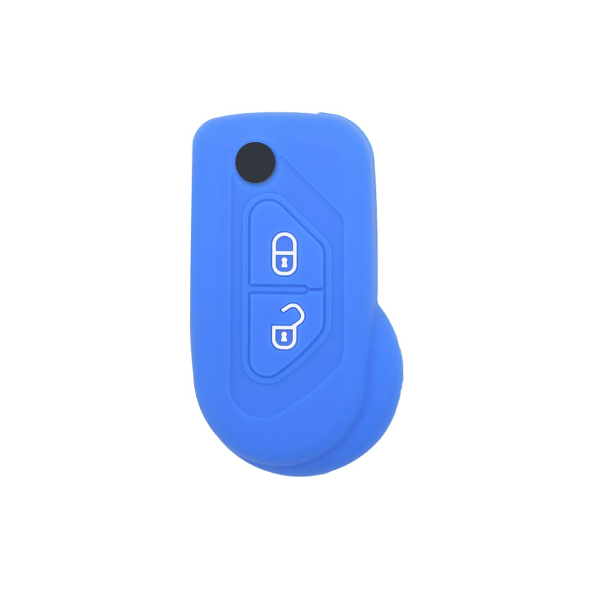 BROVACS Silicone Cover Protector Case Holder Skin Jacket Compatible with CITROEN 2 Button Flip Remote Key Fob CV4311 Deep Blue - Image 3