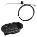 Carkio Recliner Replacement Parts with Cable,Aluminum Alloy Pull Recliner Handle Sofa Chair Couch Release Replacement Handle,Black