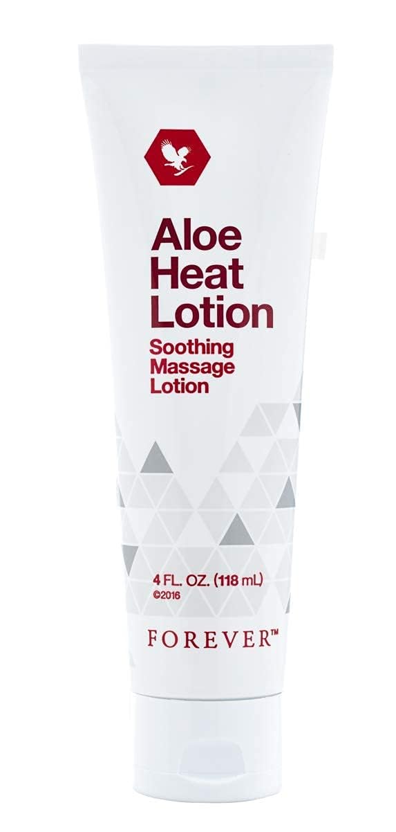 Forever Aloe Heat Lotion: Soothing Massage Cream for Stressed Muscles - Unisex, Athletes and Active Individuals
