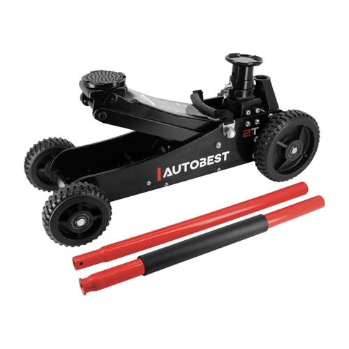 Autobest Cric Pro hydraulique Roulant - Tout Terrain - 2 tonnes - Levage de 152 à 595mm