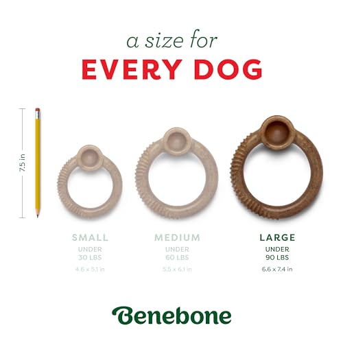Image of Benebone Peppermint Ring - Limited Edition Holiday Flavor, Durable Chew Toy for Aggressive Chewers, Made in USA, Large