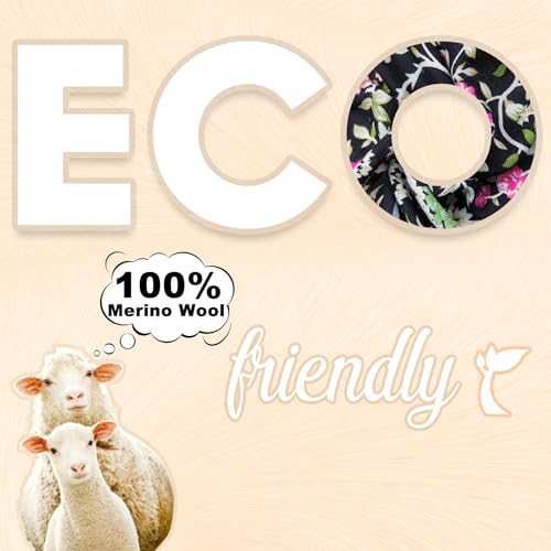 DANA XU 100% Merino Wool Extra Large Pashmina Blanket Travel Scarf Cashmere Wrap for Women Fall Winter Oversize Shawl Floral2