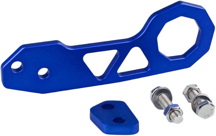 Universal Sporty Rear Tow Hook Aluminum Alloy Racing Style Bolt-On Towing Hook for Most Cars (Colorful)