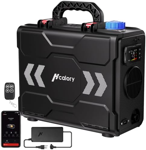 8KW Diesel Heater, All in One 6L Toolbox 2S Portable Parking Diesel Air Heater 110/12/24V with App Control, Automatic Start and Stop, Altitude Mode Functions for RV Garage Camper Fishing 2025 Upgraded