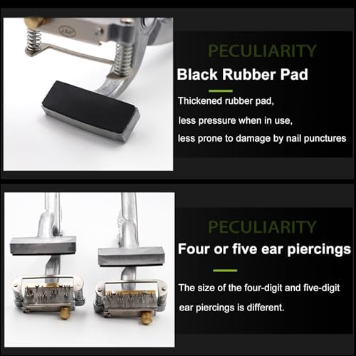 Portable Animal Ear Tag Pliers - Durable Aluminum Alloy Marking Tool Kit for Livestock Identification - Essential Veterinary Farm Equipment