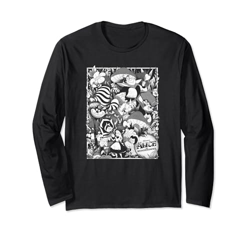 T-shirt Alice in Wonderland Disney manches longues idéal pour vos sorties décontractées