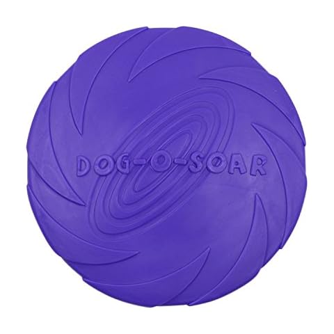 Boodtag Hundespielzeug Frisbee Weiches Gummi Haustier Training Kauspielzeug Cover