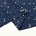 MANGATA CASA Star Blackout Curtains for Bedroom- Cute Window Curtain Panels with Grommet for Kids Room-Drapes for Nursey Living Room 84 Inch Length 2 Panels (Navy,52x84in)