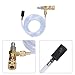 Chemical Injector, Adjustable Downstream Injector Kit Brass Stainless 3/8 Inch Quick Connect 5000 PSI with 9.8ft Tube for High Power Washer, External Injection