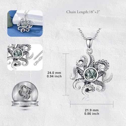 PROESS S925 Sterling Silver Beach Necklace Dolphin Birthstone Necklace Ocean Jewelry Gift For Women Girls4