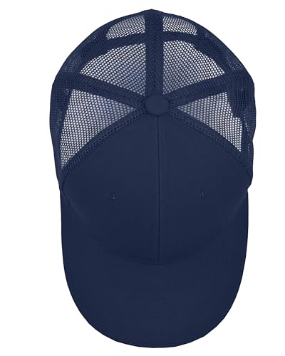 Image of Gelante Mesh Trucker Baseball Cap Snapback Hat Structured Front Panel